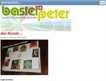 Tablet Screenshot of bastelpeter.ch